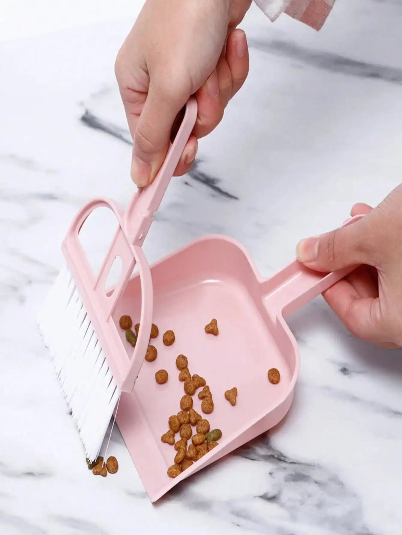 2pcs/Set Pet Hamster Cage Clean-Up Kit: Broom & Dust Pan Tool