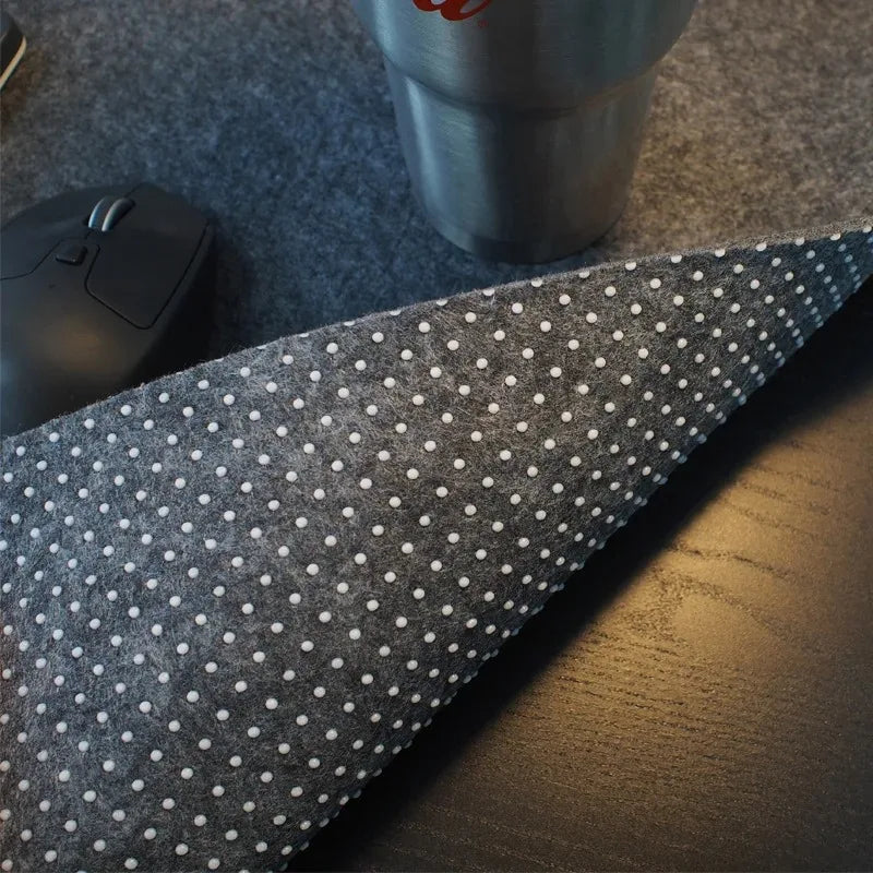 XXL Wool Felt Desk Mat — Non-Slip Gaming & Home Office Mouse Pad