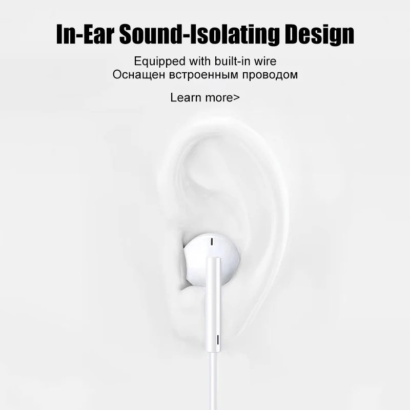 For iPhone 17 16 15 Pro Max Type C Earphones Tablet Laptops Headphones For Apple iPad iPhone 14 13 12 11 Pro Max Wired Earbuds