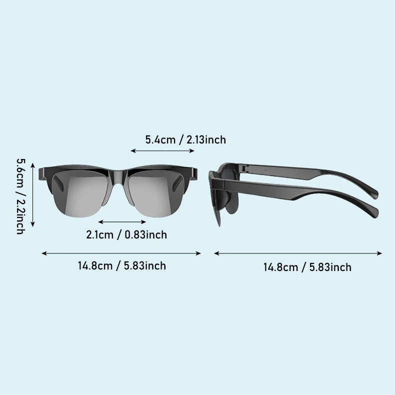Koipsse Smart Bluetooth Sunglasses – Wireless Calls, Music & UV Protection for Men & Women