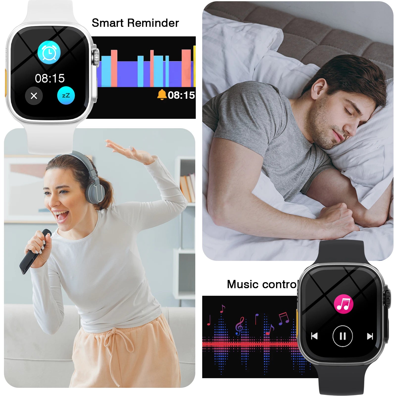 Smart Watch 2.01" — Bluetooth Calling, Fitness Tracking & Message Alerts