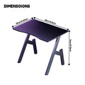 A-Shaped Carbon Fiber Ergonomic Gaming Desk - BaseMaxCore