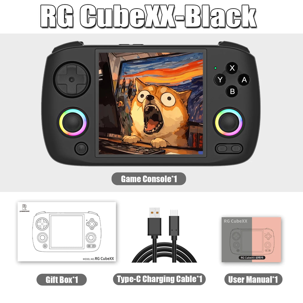 ANBERNIC RG CubeXX Retro Handheld Game Console - BaseMaxCore