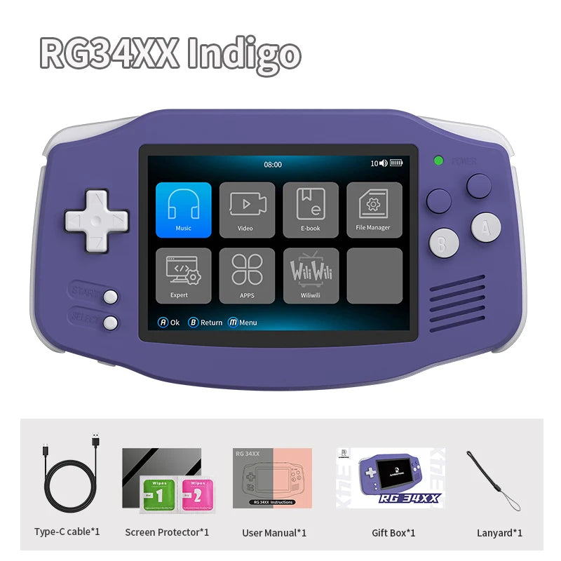 ANBERNIC RG34XX Retro Handheld Game Console - BaseMaxCore