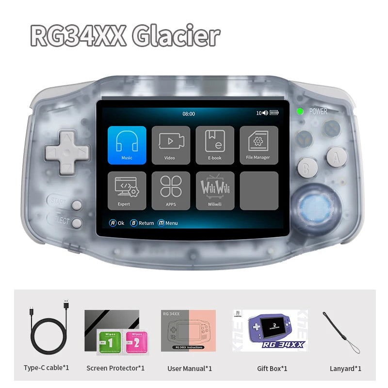 ANBERNIC RG34XX Retro Handheld Game Console - BaseMaxCore