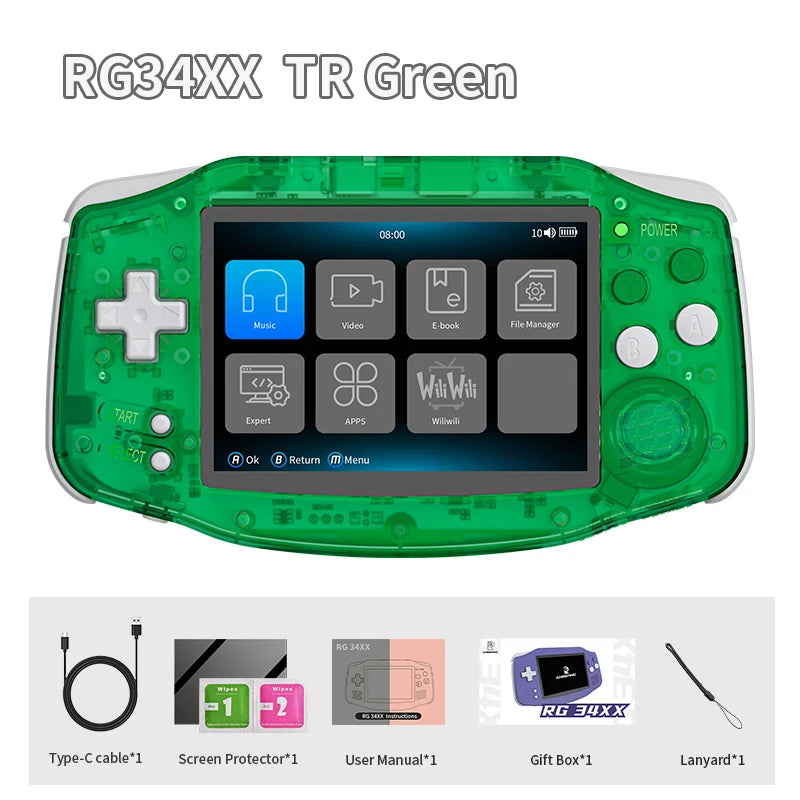 ANBERNIC RG34XX Retro Handheld Game Console - BaseMaxCore