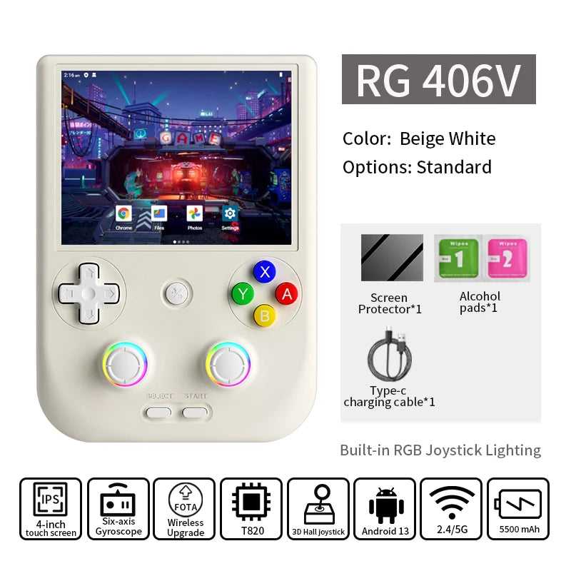 ANBERNIC RG406V Retro Handheld Game Console - BaseMaxCore