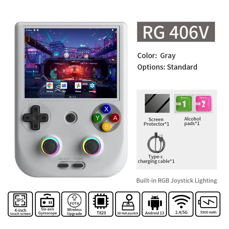 ANBERNIC RG406V Retro Handheld Game Console - BaseMaxCore