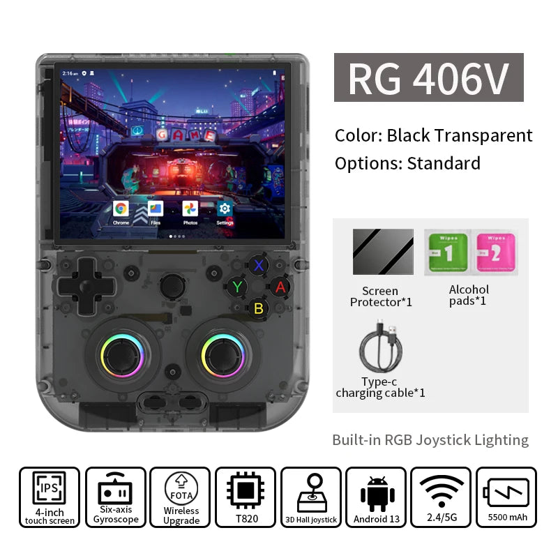 ANBERNIC RG406V Retro Handheld Game Console - BaseMaxCore