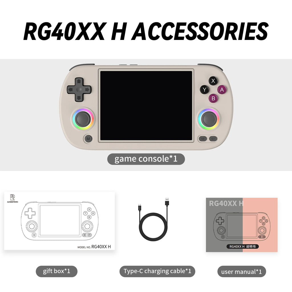 ANBERNIC RG40XX H Retro Handheld Game Console - BaseMaxCore