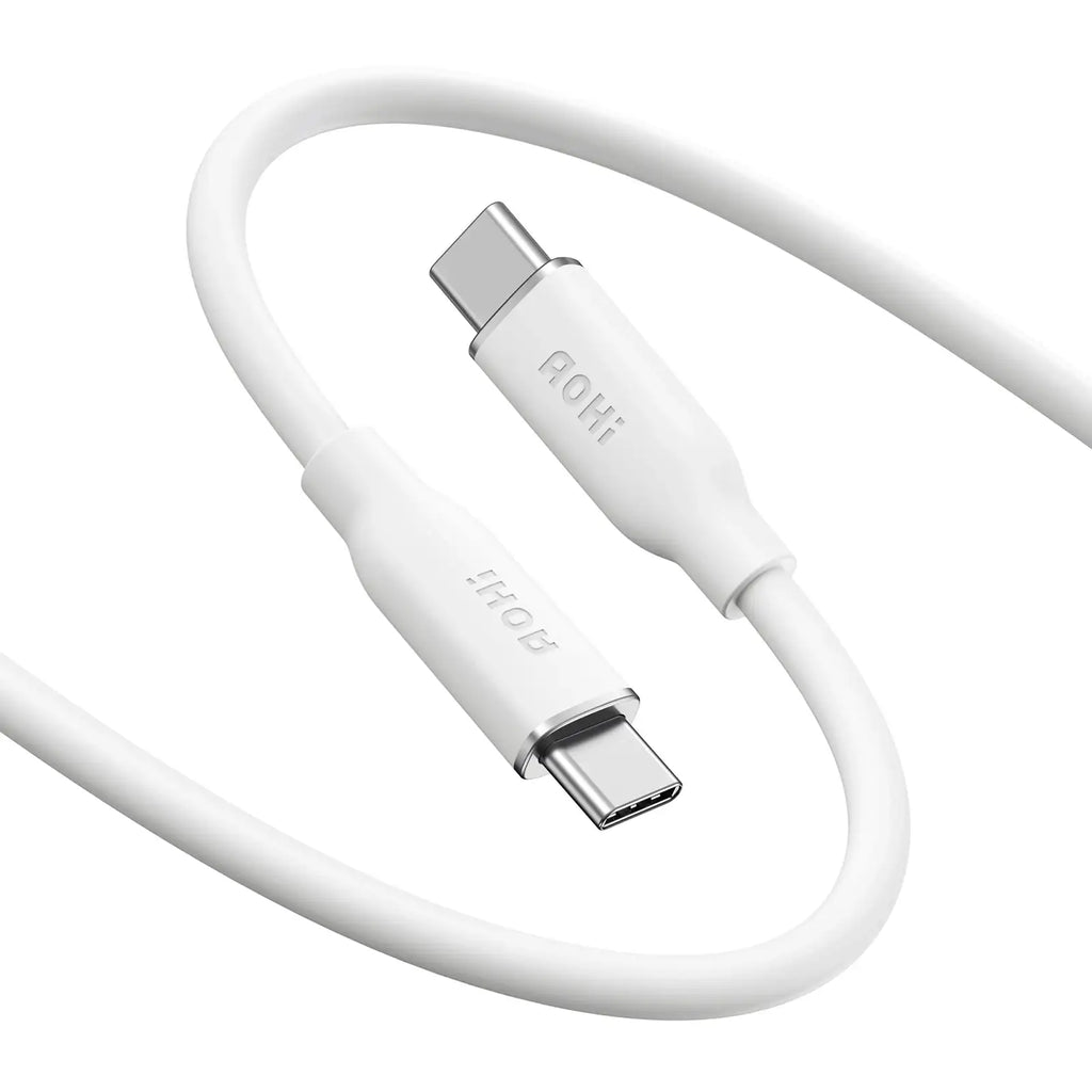 AOHI 140W USB-C to USB-C Fast Charging Silicone Cable 3.3ft - BaseMaxCore