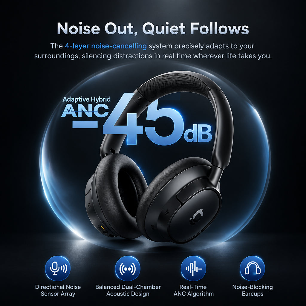 Baseus BH1 ANC Wireless Headphones - BaseMaxCore