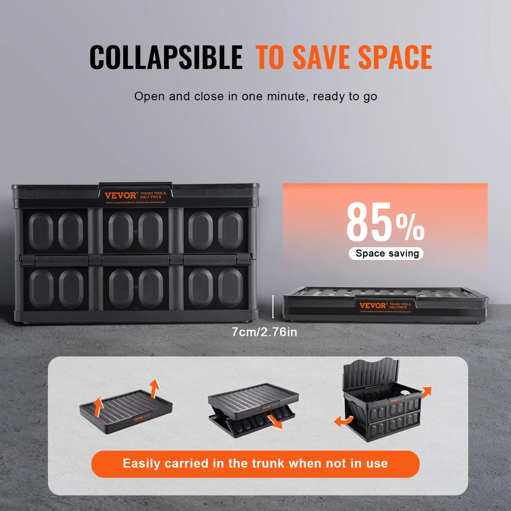 SucceBuy Collapsible Storage Bins with Lids - BaseMaxCore