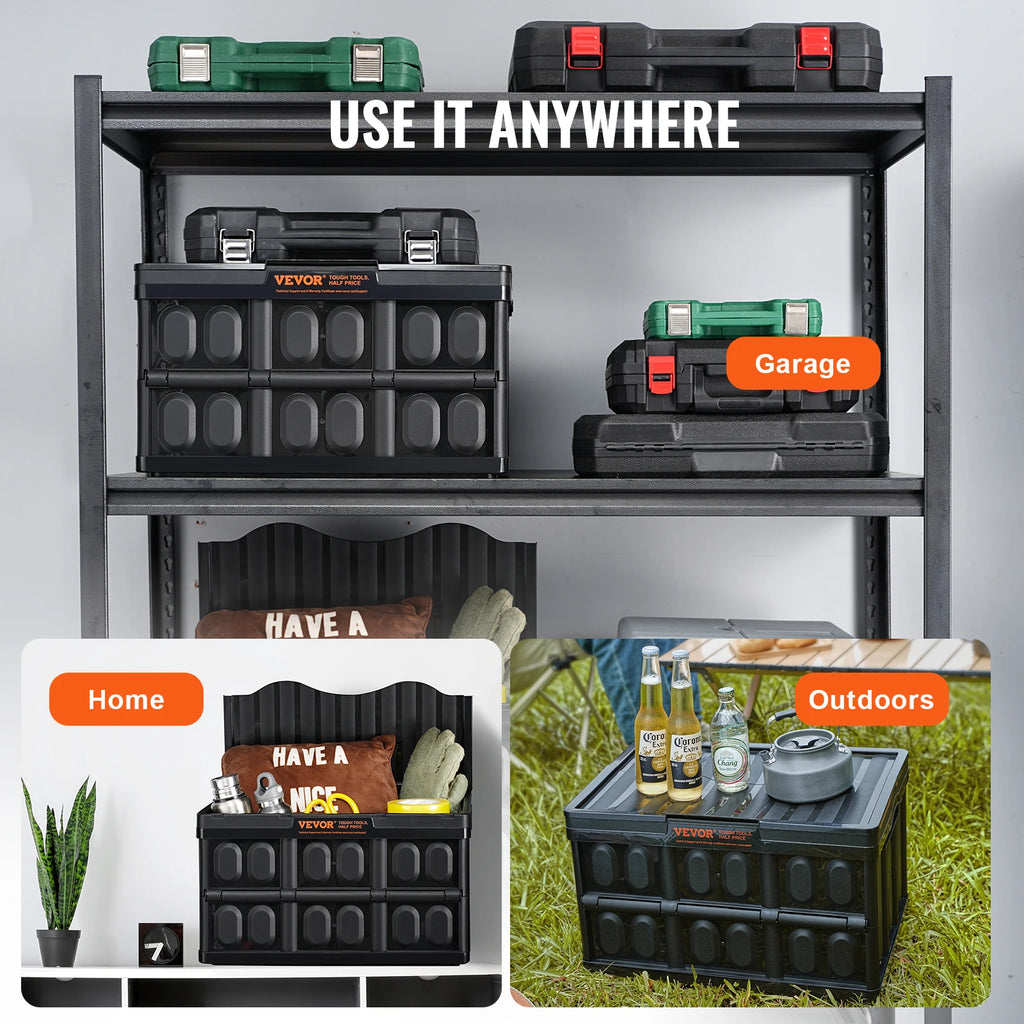 SucceBuy Collapsible Storage Bins with Lids - BaseMaxCore