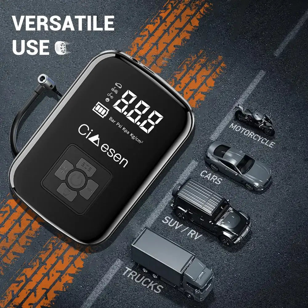 Cordless Tire Inflator – 150 PSI Portable Air Compressor - BaseMaxCore
