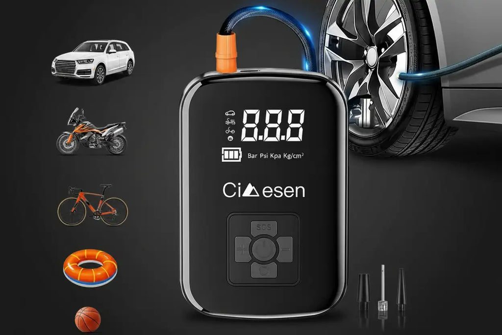 Cordless Tire Inflator – 150 PSI Portable Air Compressor - BaseMaxCore