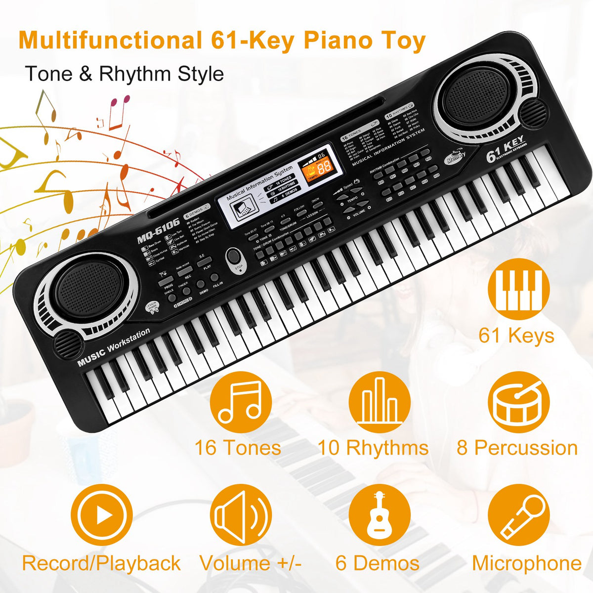 Electronic Keyboard Piano for Beginners - BaseMaxCore
