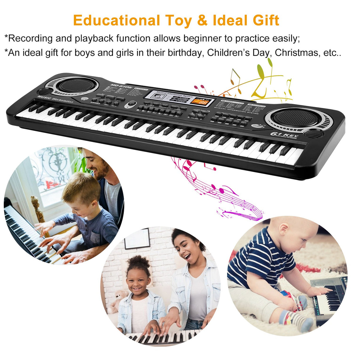 Electronic Keyboard Piano for Beginners - BaseMaxCore