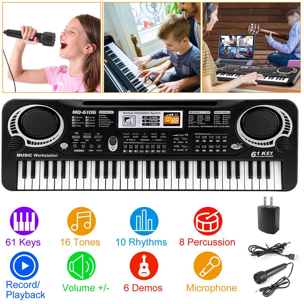 Electronic Keyboard Piano for Beginners - BaseMaxCore