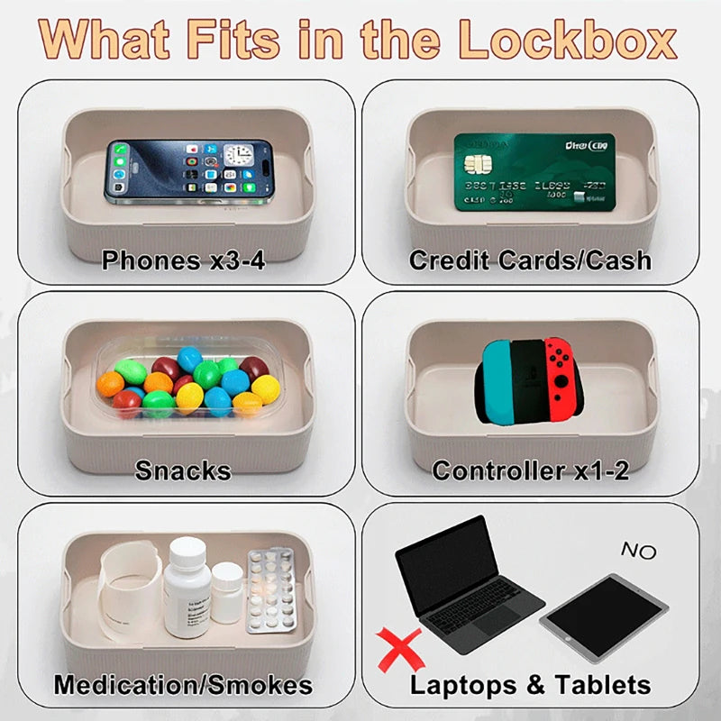 Electronic Timer Lock Box for Phone & Medicine - BaseMaxCore