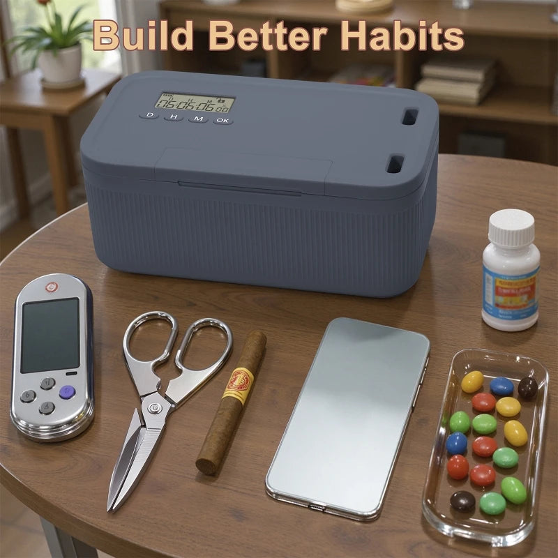 Electronic Timer Lock Box for Phone & Medicine - BaseMaxCore
