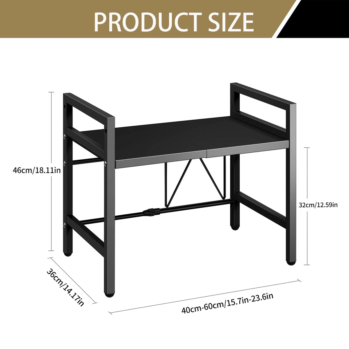 Expandable Microwave Shelf Organiser - BaseMaxCore