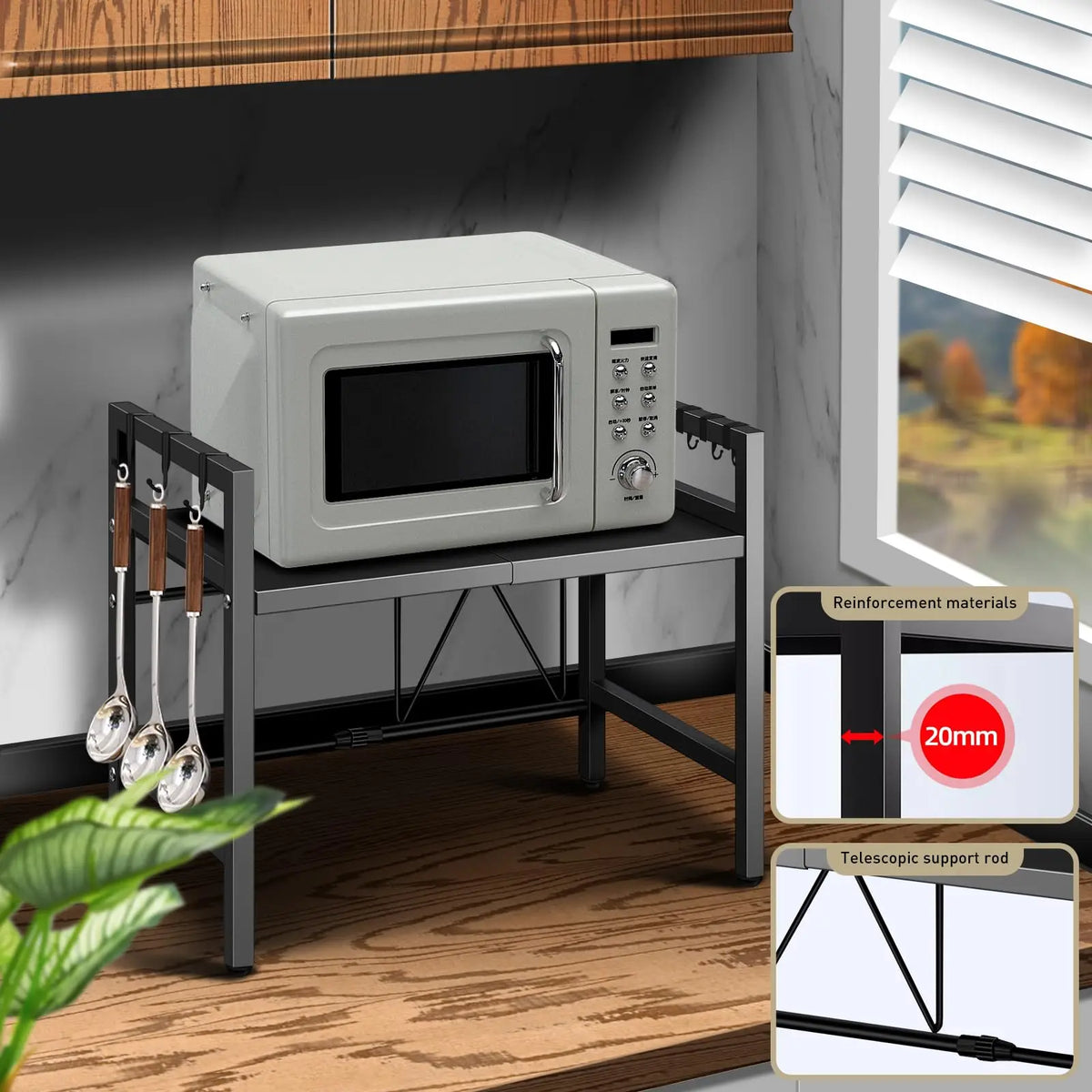Expandable Microwave Shelf Organiser - BaseMaxCore