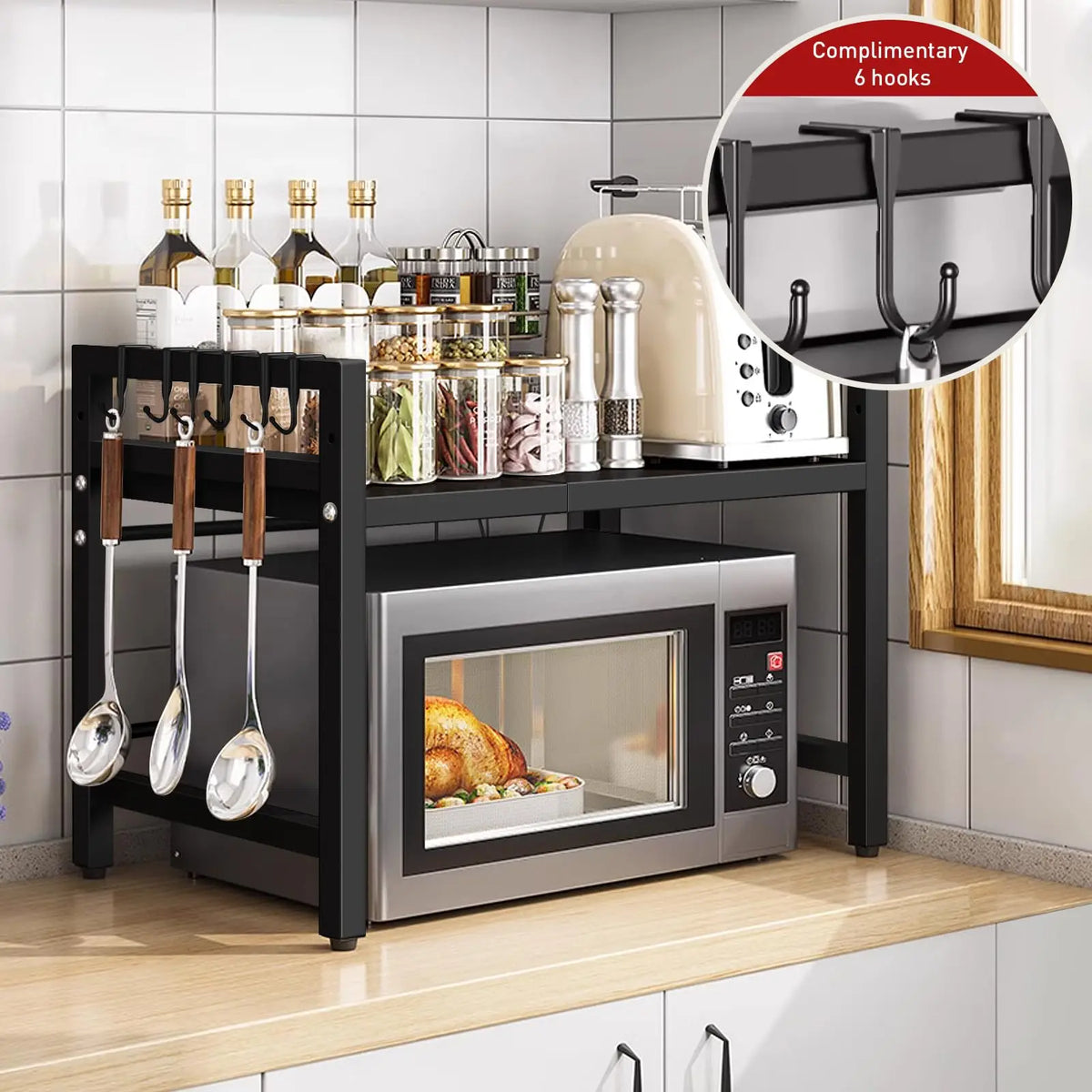 Expandable Microwave Shelf Organiser - BaseMaxCore