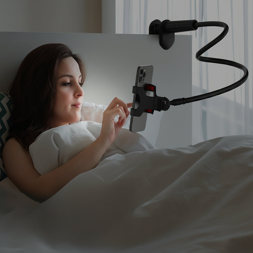 Flexible Gooseneck Long Arm Phone Holder - BaseMaxCore