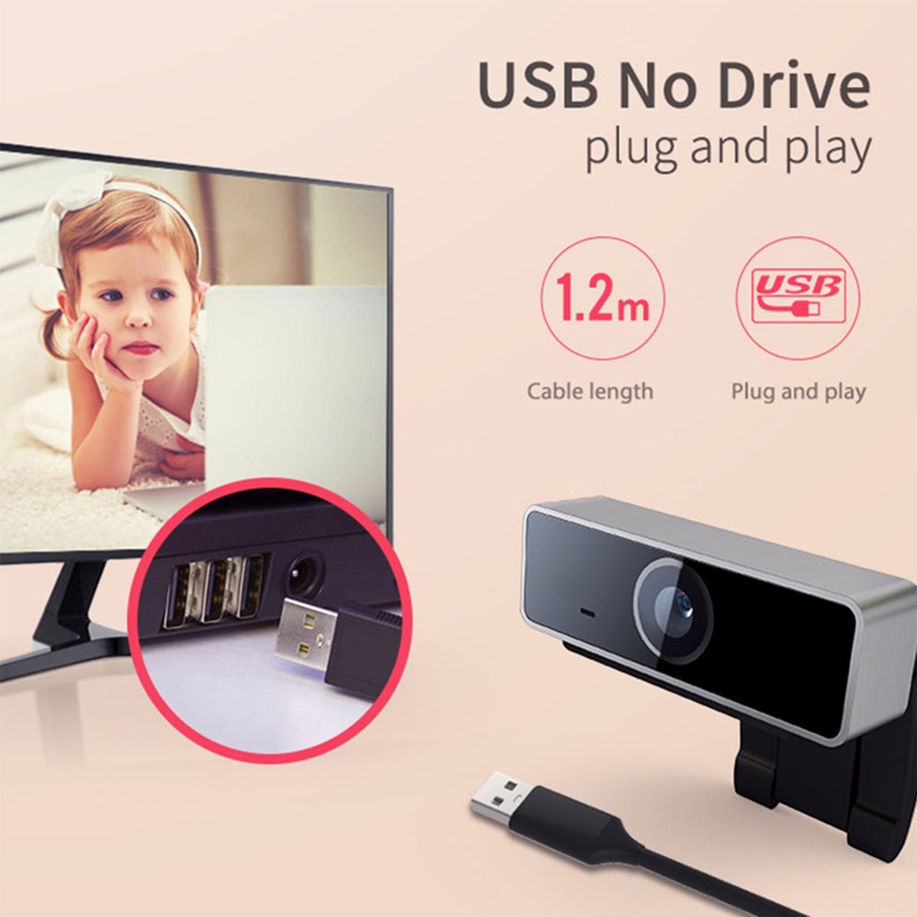 Full HD USB Webcam with Microphone - BaseMaxCore