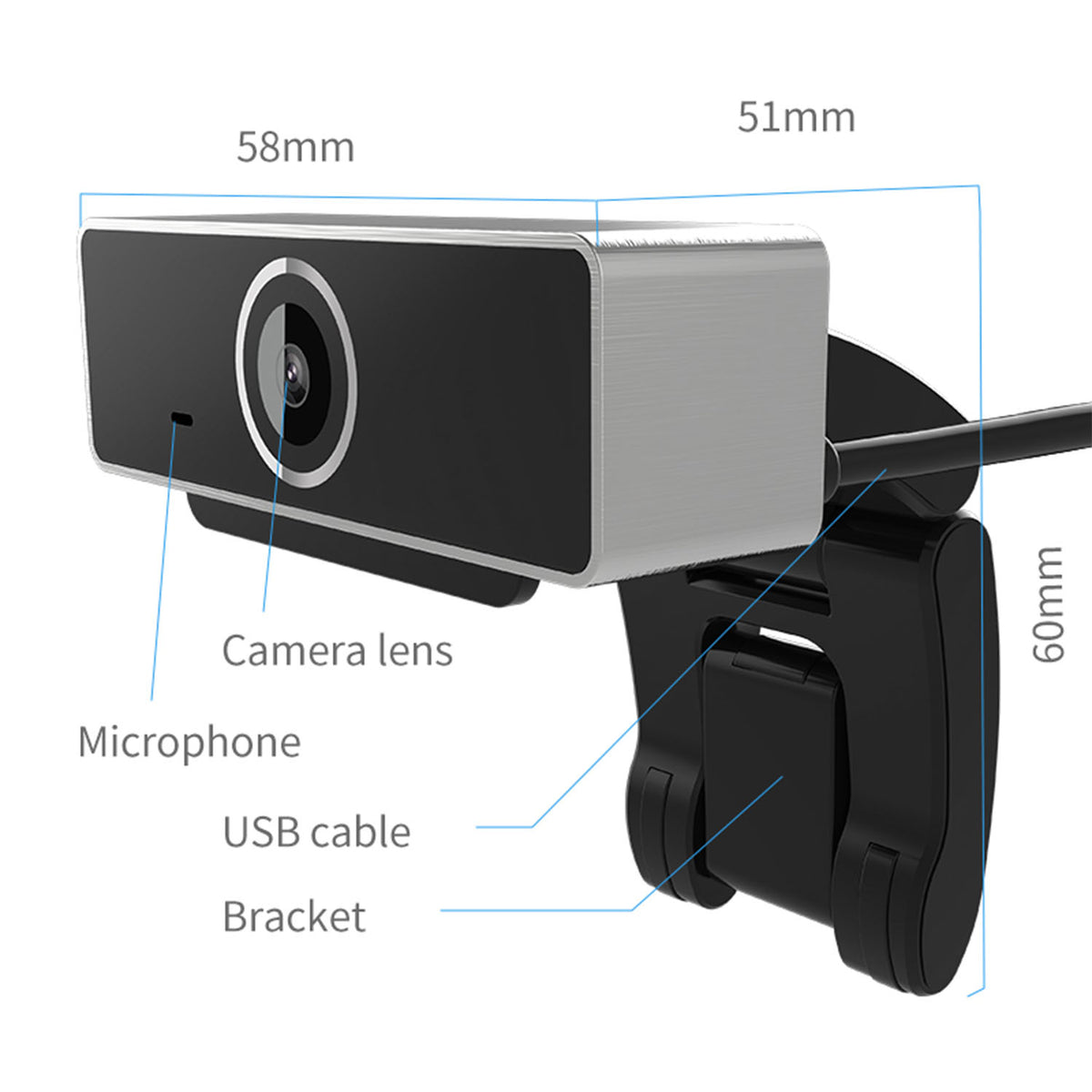 Full HD USB Webcam with Microphone - BaseMaxCore