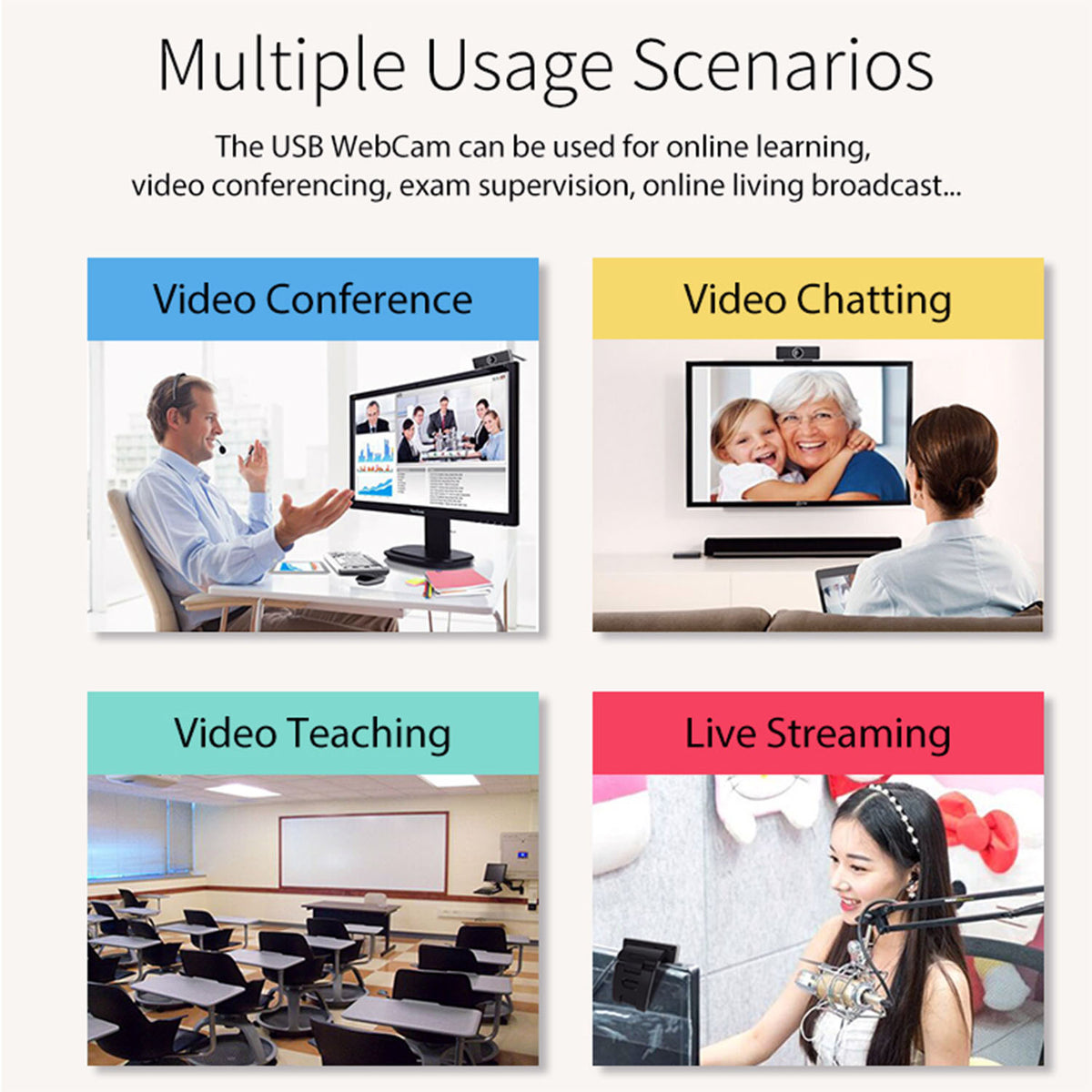 Full HD USB Webcam with Microphone - BaseMaxCore