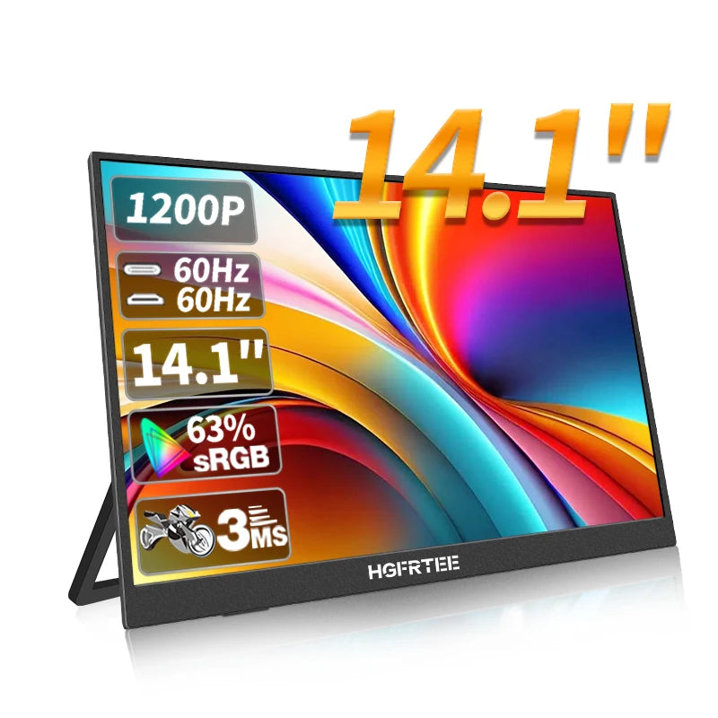 HGFRTEE Portable Monitor with Dual Speakers - BaseMaxCore