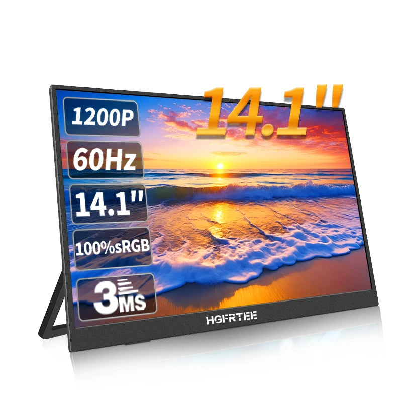 HGFRTEE Portable Monitor with Dual Speakers - BaseMaxCore