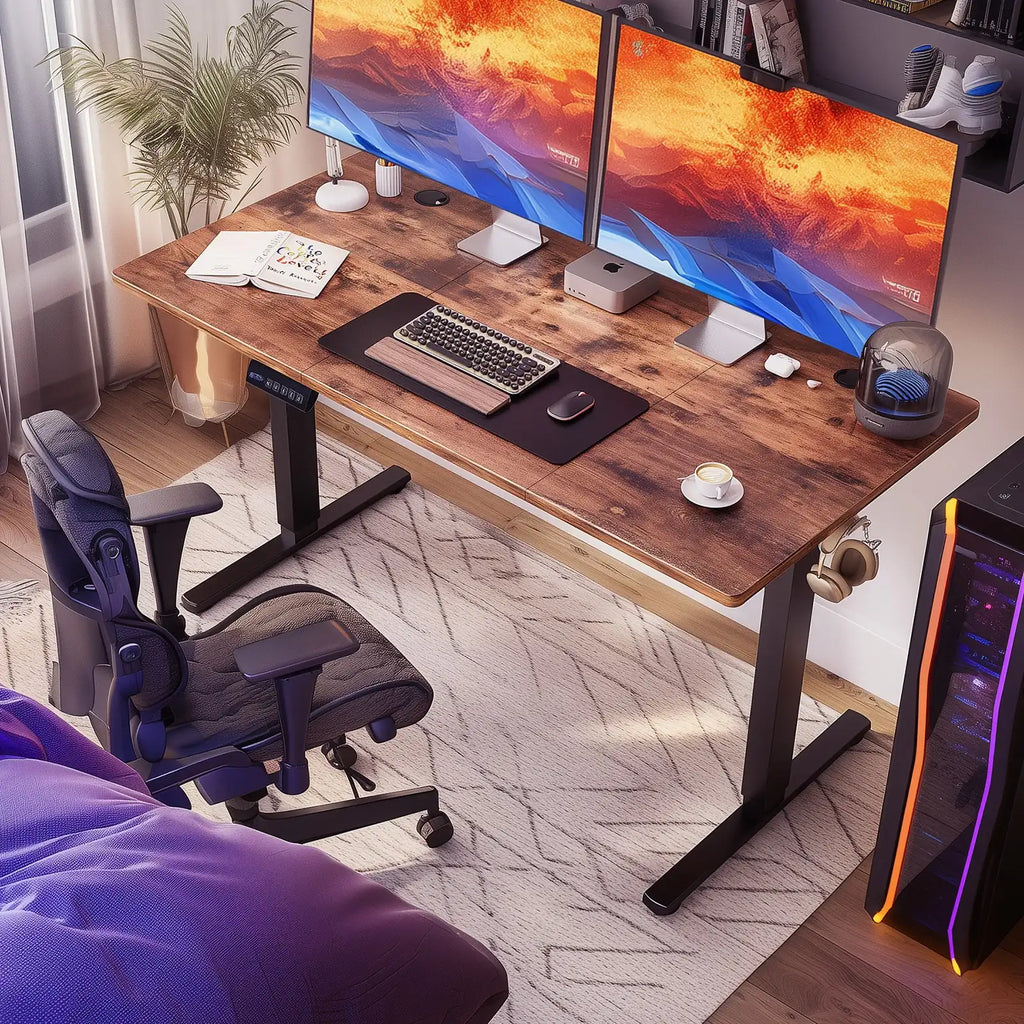 JHK 63" Electric Height Adjustable Standing Desk - BaseMaxCore