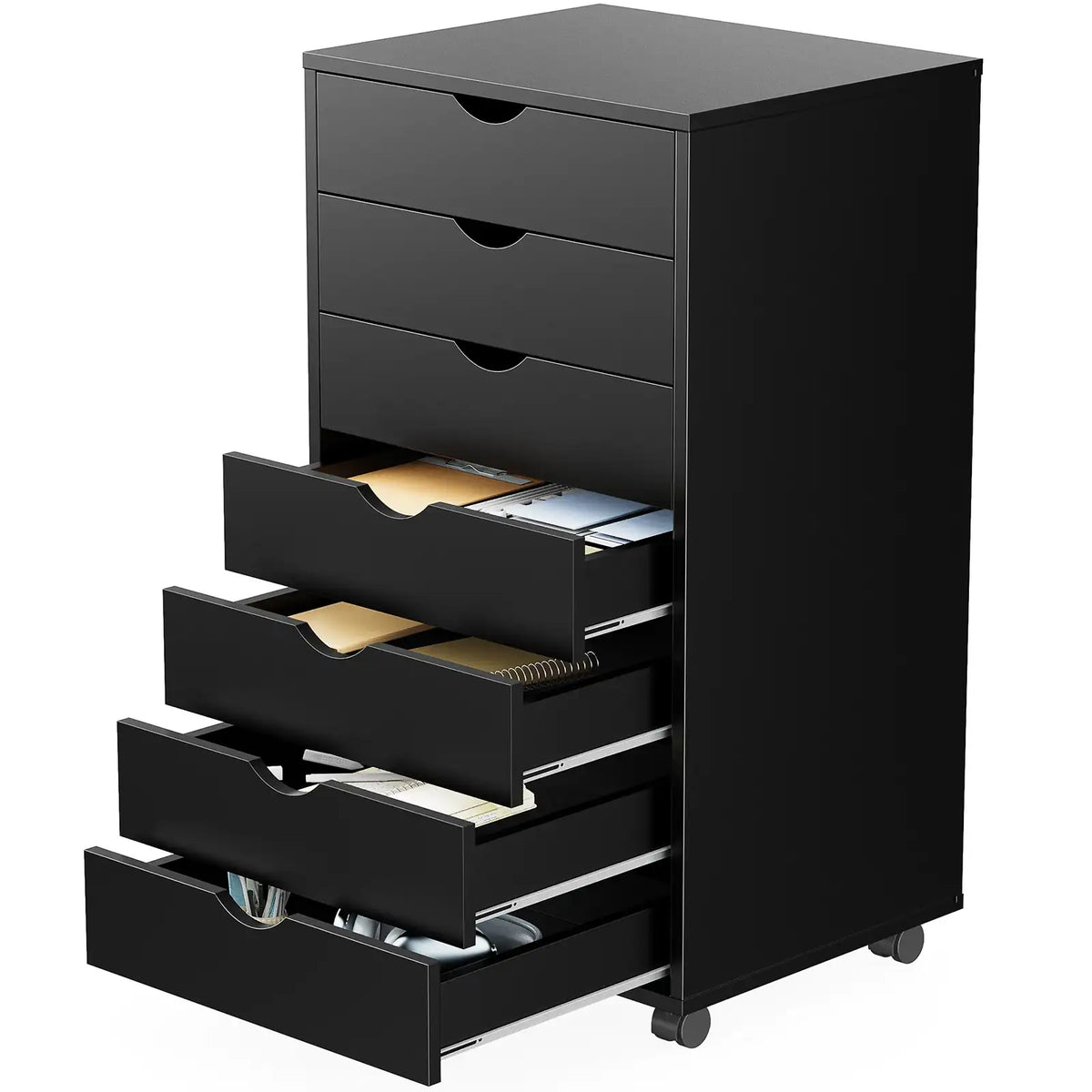 JHK 7-Drawer Rolling Storage Cabinet with Wheels - BaseMaxCore