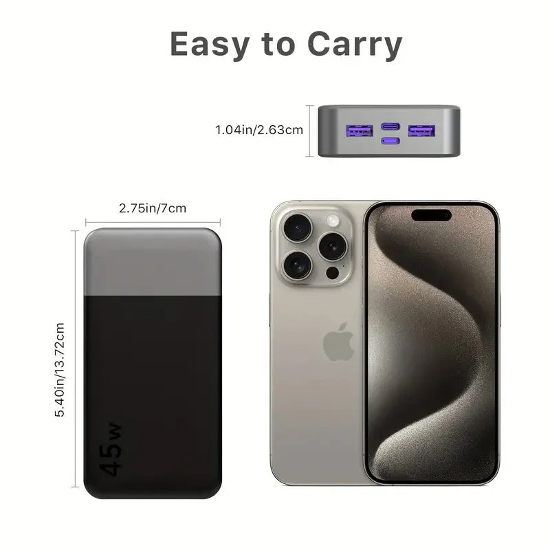 JUOVI 20,000mAh 45W Power Bank - BaseMaxCore