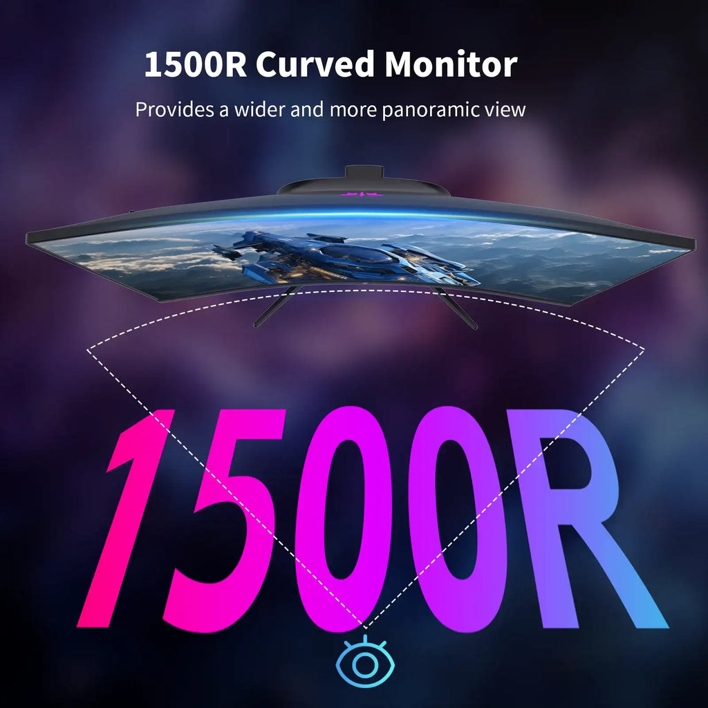 KTC 27" Curved QHD 144Hz Gaming Monitor - BaseMaxCore