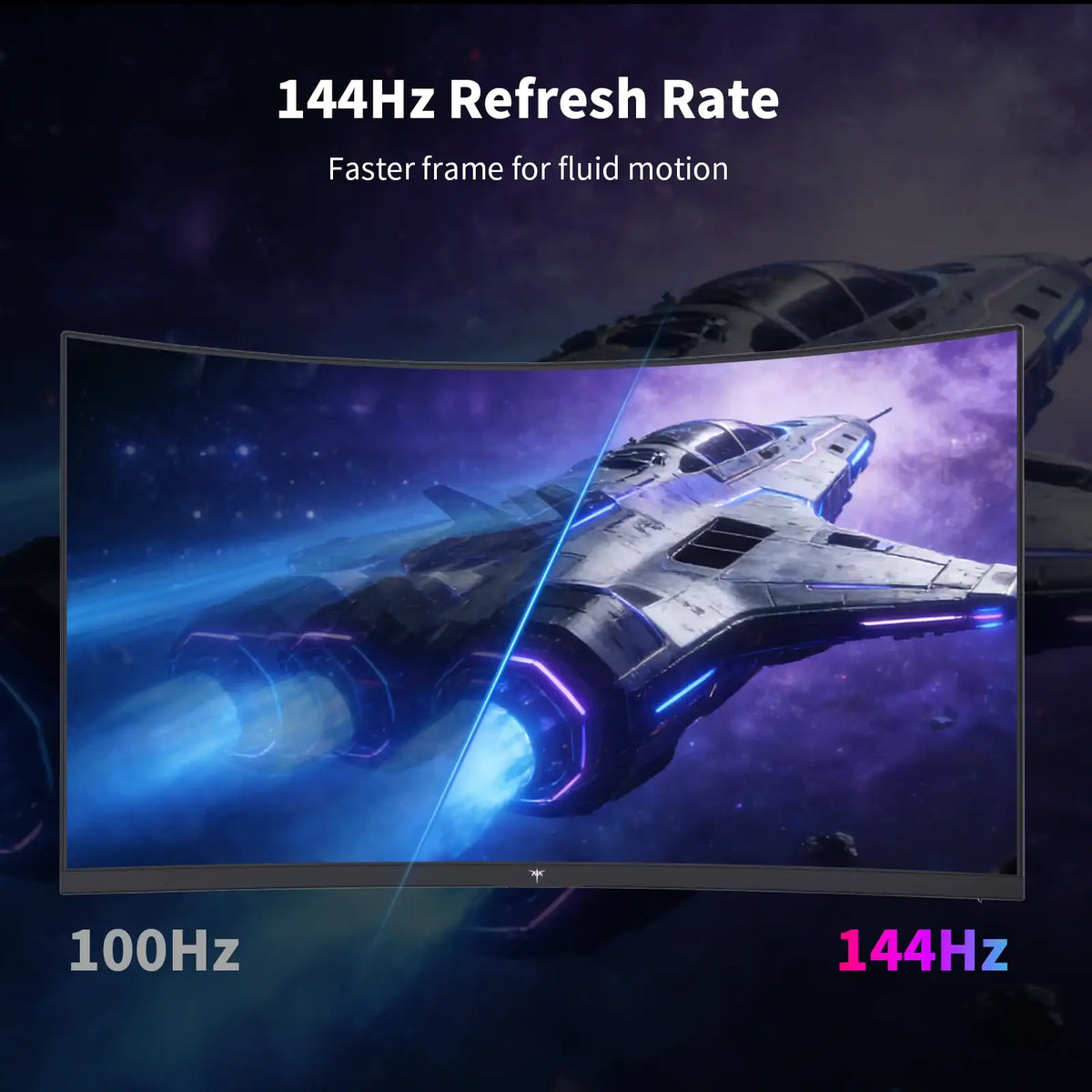 KTC 27" Curved QHD 144Hz Gaming Monitor - BaseMaxCore