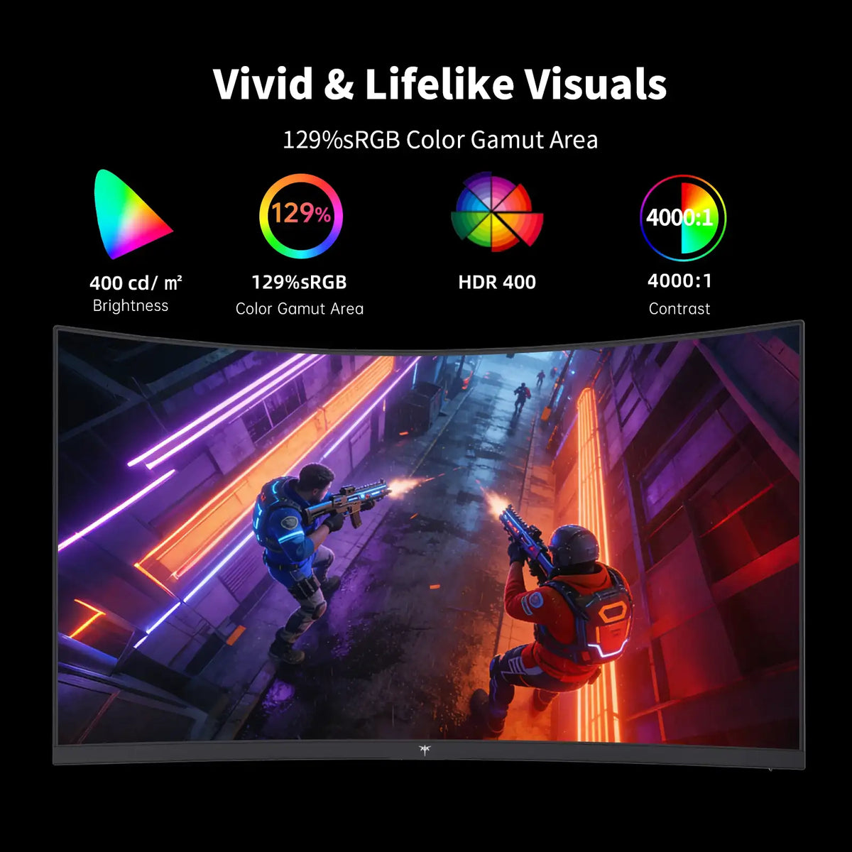 KTC 27" Curved QHD 144Hz Gaming Monitor - BaseMaxCore