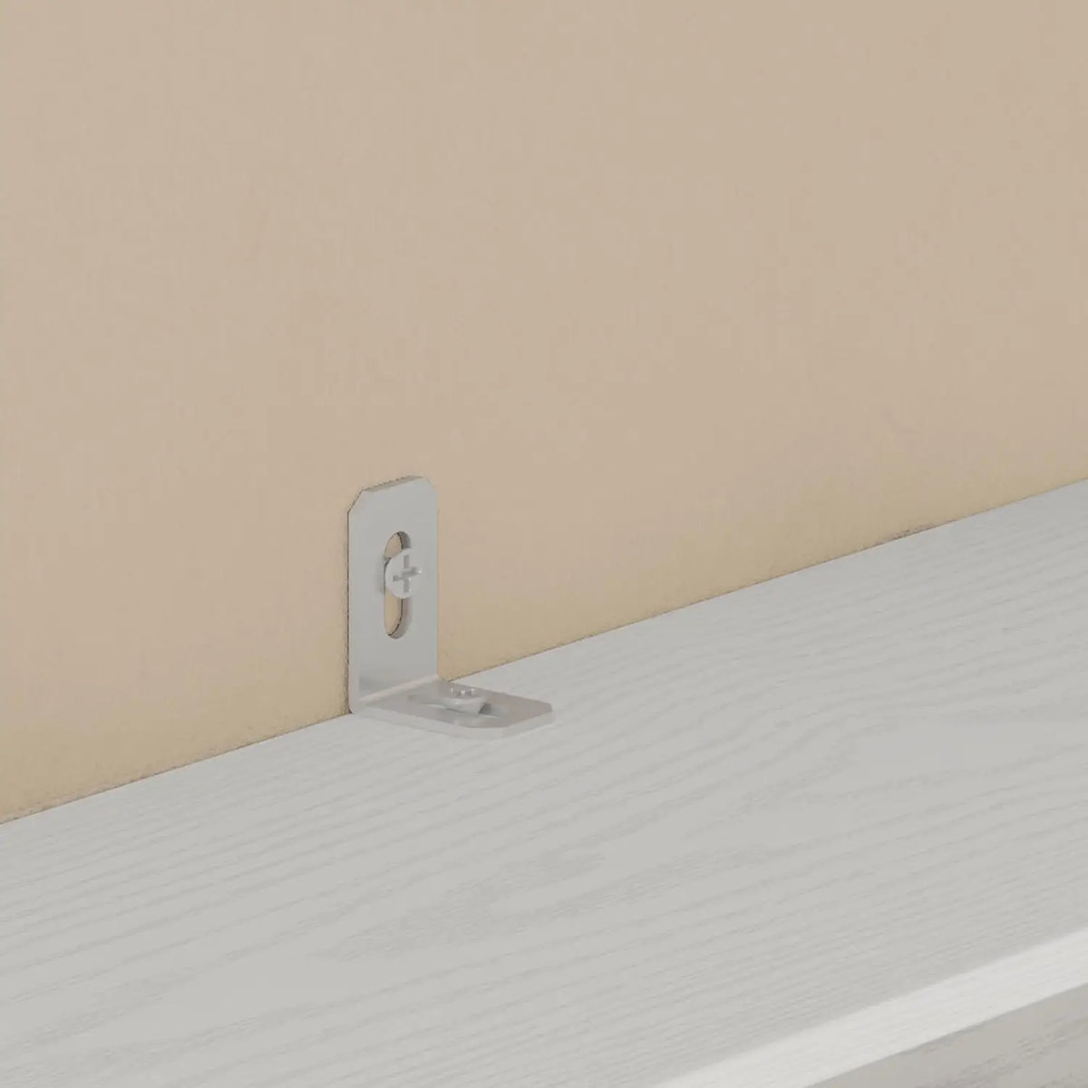 L-Shaped Corner Bookshelf with Baffles - BaseMaxCore