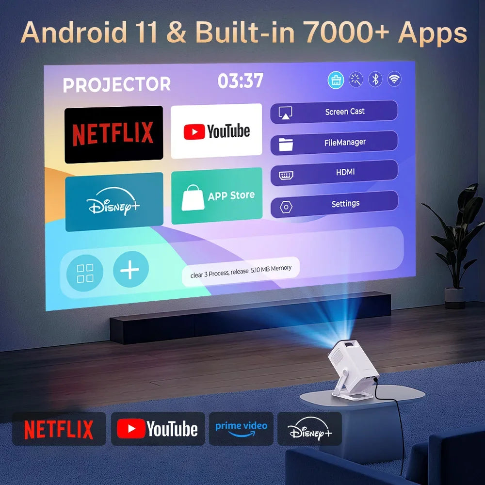 LynCast Mini Portable Projector - BaseMaxCore