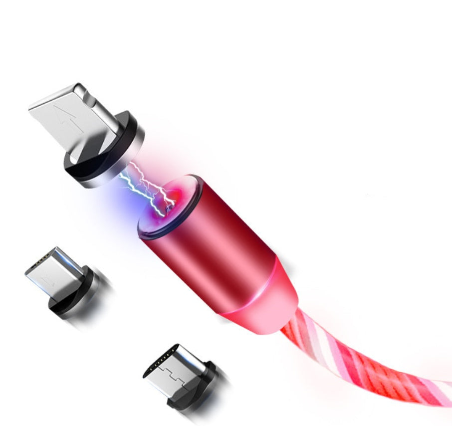 Magnetic LED Multi-Tip Charging Cable - BaseMaxCore