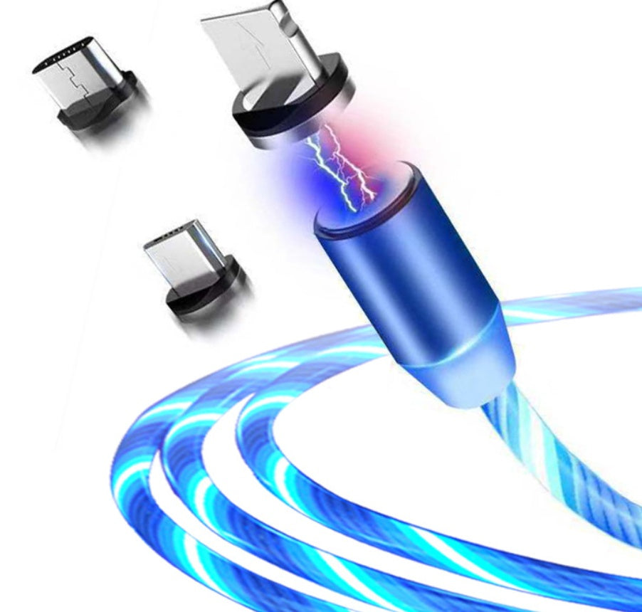 Magnetic LED Multi-Tip Charging Cable - BaseMaxCore