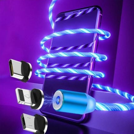 Magnetic LED Multi-Tip Charging Cable - BaseMaxCore