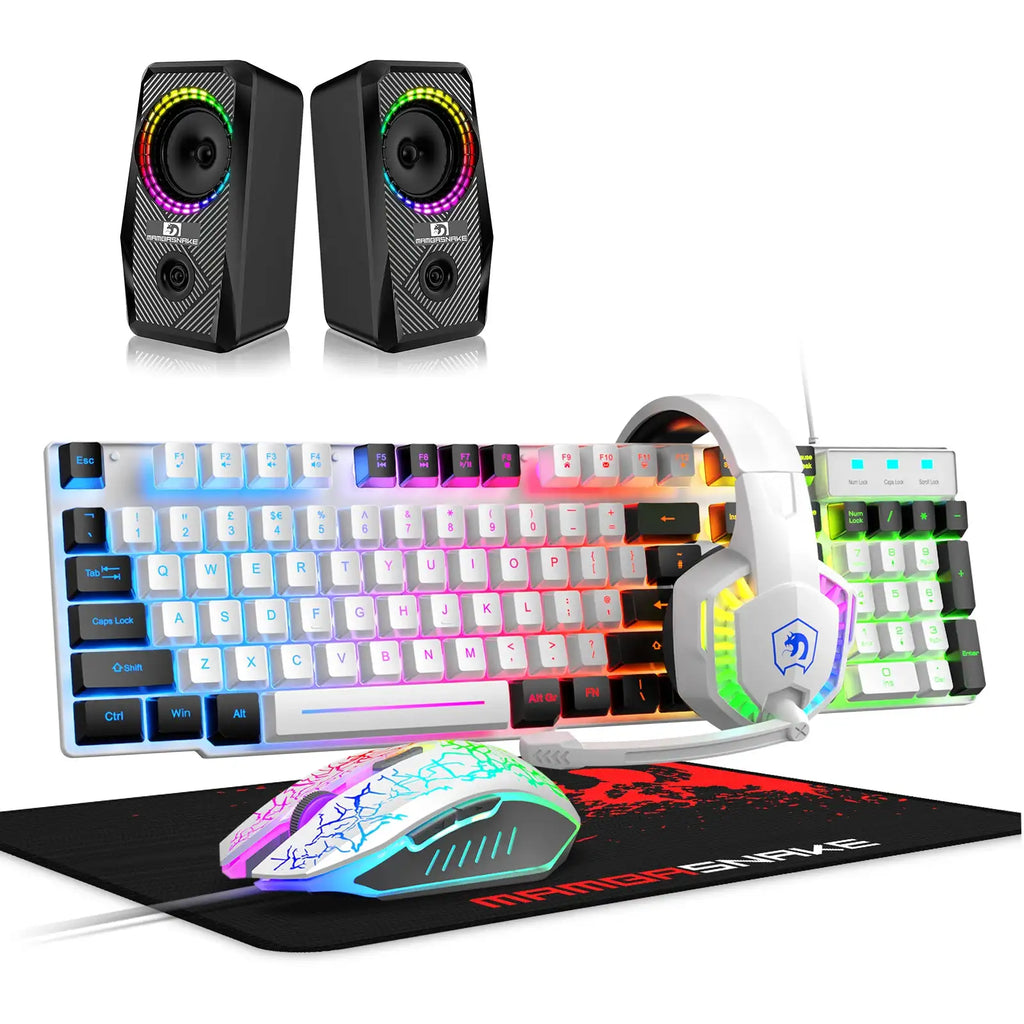 MAMBASNAKE T11 5-in-1 RGB Gaming Combo - BaseMaxCore
