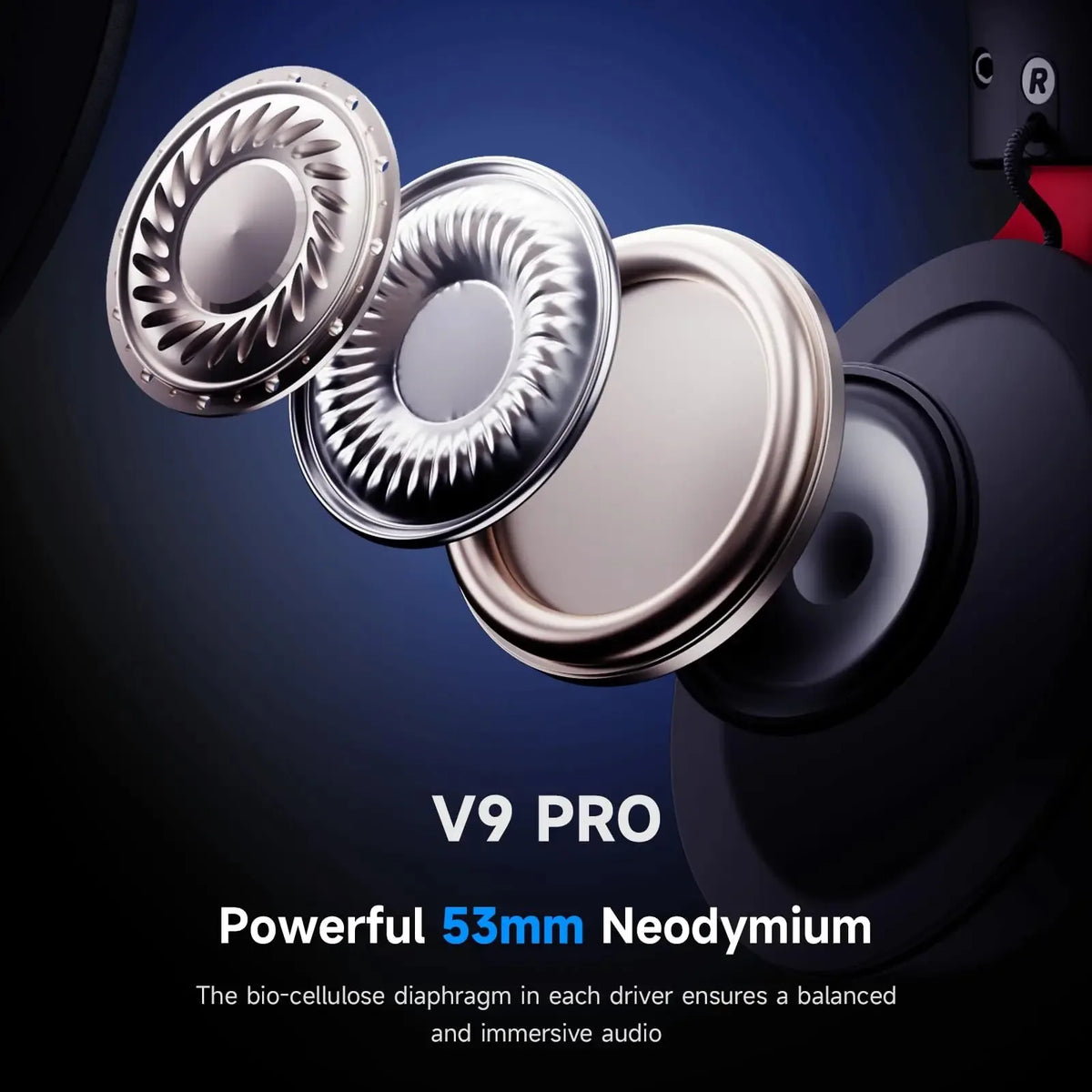 MCHOSE V9 Pro Wireless Gaming Headset - BaseMaxCore
