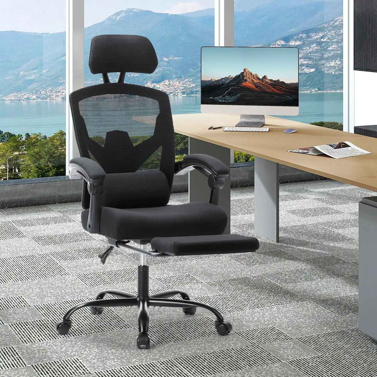MCQ High Back Ergonomic Reclining Office & Gaming Chair - BaseMaxCore