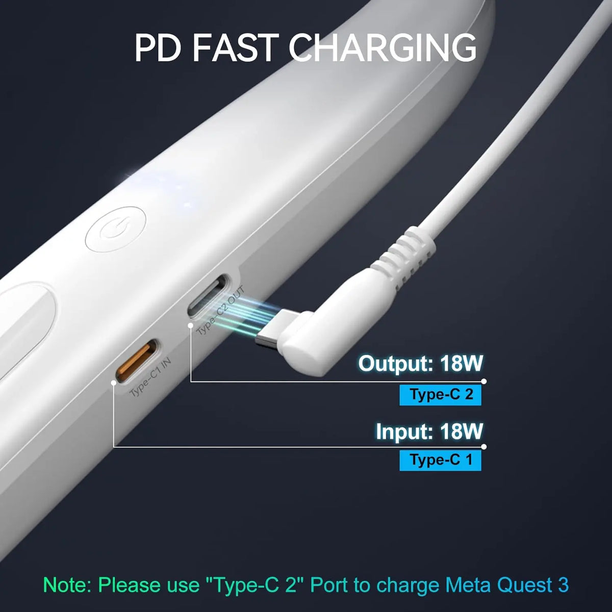 NEWDERY VR Neck Power Bank - BaseMaxCore