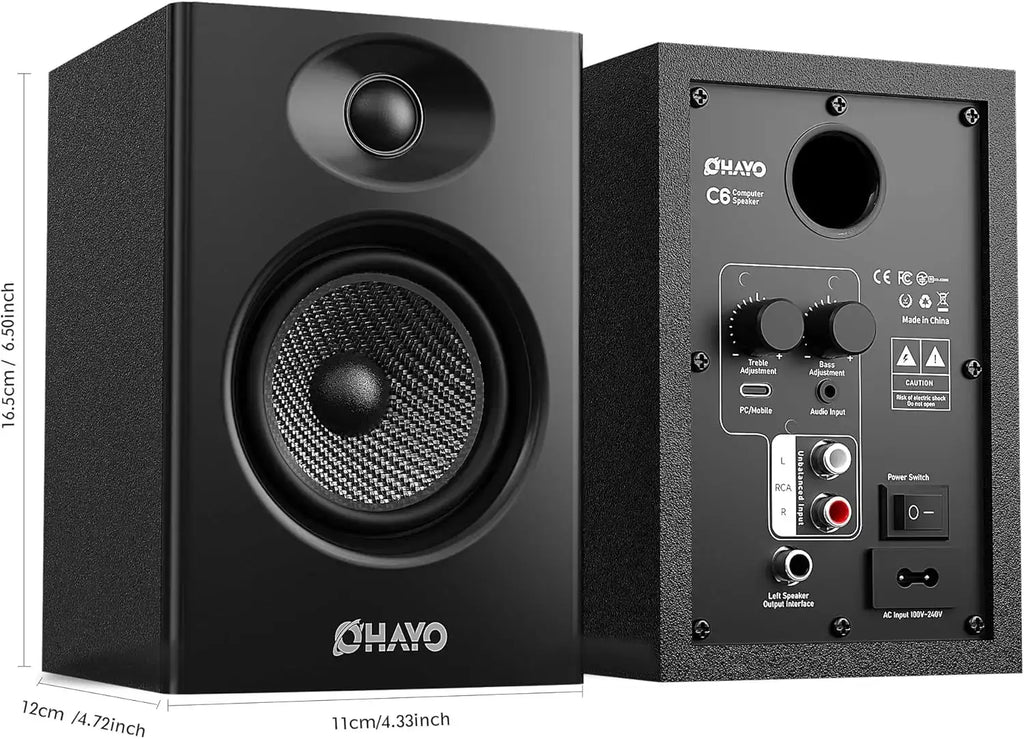 Ohayo 60W Bluetooth Bookshelf Speakers - BaseMaxCore